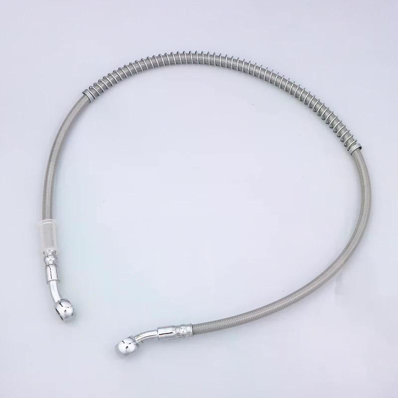 50-200CM Motorcycle Brake Oil Hose Brake Line Universal Motorbike Stainless Steel Braided Pipeline Modification Parts