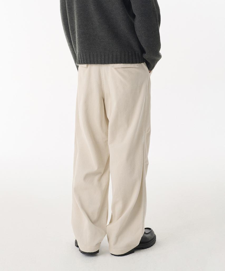 MUSINSA STANDARD Corduroy Parachute Pants [Cream]
