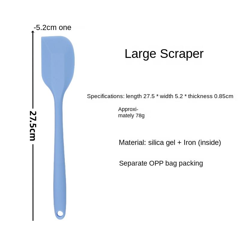 Baking Tools Silicone Scraper Stirring Cream Spatula Thickened All-in-One Large and Small High Temperature Resistant Set