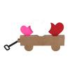 Valentine's Day Love Heart Car Ornament Farmhouse Rustic Handcrafted Wooden Heart Shape Car Table Sign Holiday Party Desktop Decoration