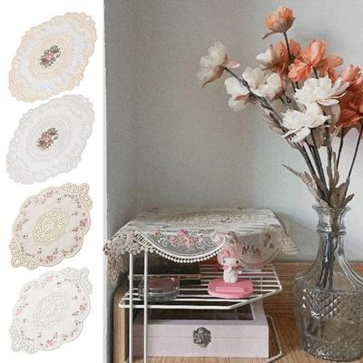 Kitchen Accessories Lace Embroidered Coaster Napkin Table Cloth Cup Placemat Table Cover