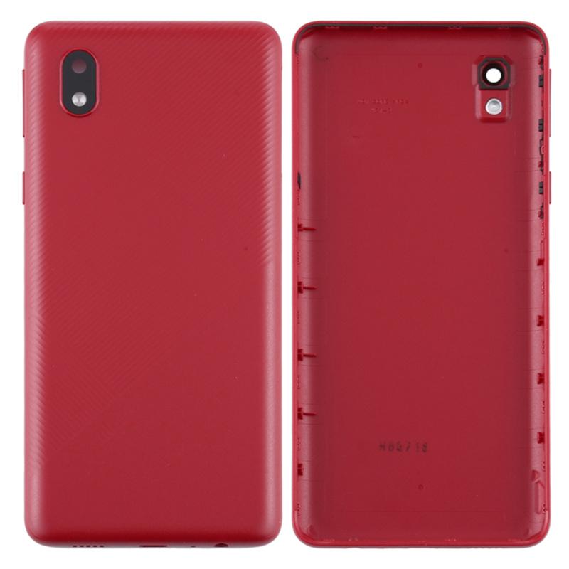 

For Samsung Galaxy A01 Core A013 Battery Housing with Camera Lens Cover Red