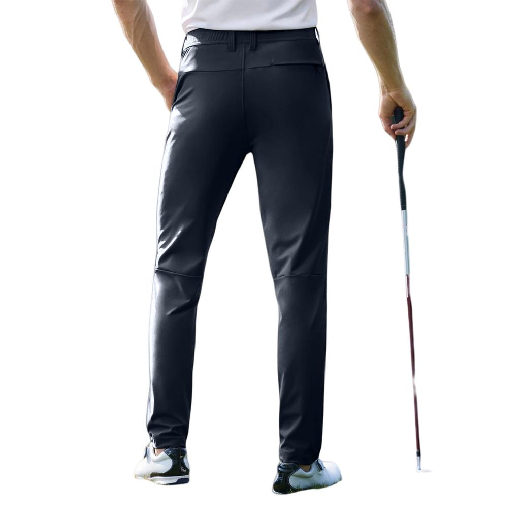 Herren Casual Elastische Slim Fit Wanderhose, Leichte Golfhose