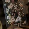 DIY Crafts Moonlight Flower Collage Decals Handmade Laser Aesthetic Decals  Diary Album