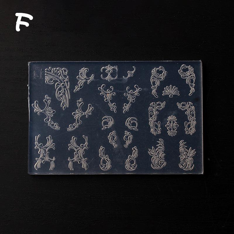 Silicone Nail Accessories Carving Mold Dragon Pattern Phoenix Butterfly Mould Stamping Plate Nails Stencils Diy Manicure Tools