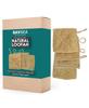 SAVSEA Natural Loofah for Bathing: Unisex Loofah for Women and Men, Also Perfect for Kids | Square Natural Loofah | Pack of 4