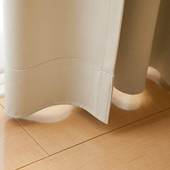 Perdele Ezee Gradul 1 cu Căldură Ignifugă 150cm Lățime x 178cm 1 Panou Etichetă Milky Blocare Lumină, Izolante, Economisire Energie, Ignifuge,