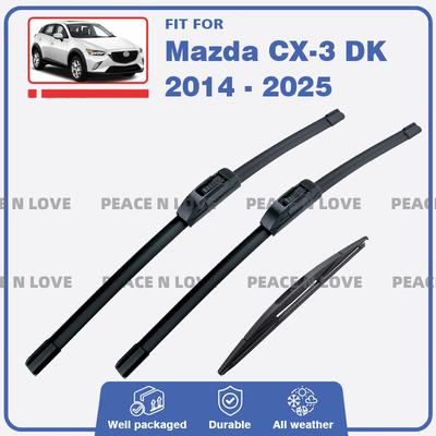 Front Rear Wiper For Mazda CX-3 DK 2014 2015 2016 2017 2018      2024 2025 Windshield Brushes Accessories