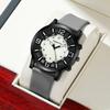 Men's Watch Fashion Large Dial Men's Silicone Strap Quartz Watch
