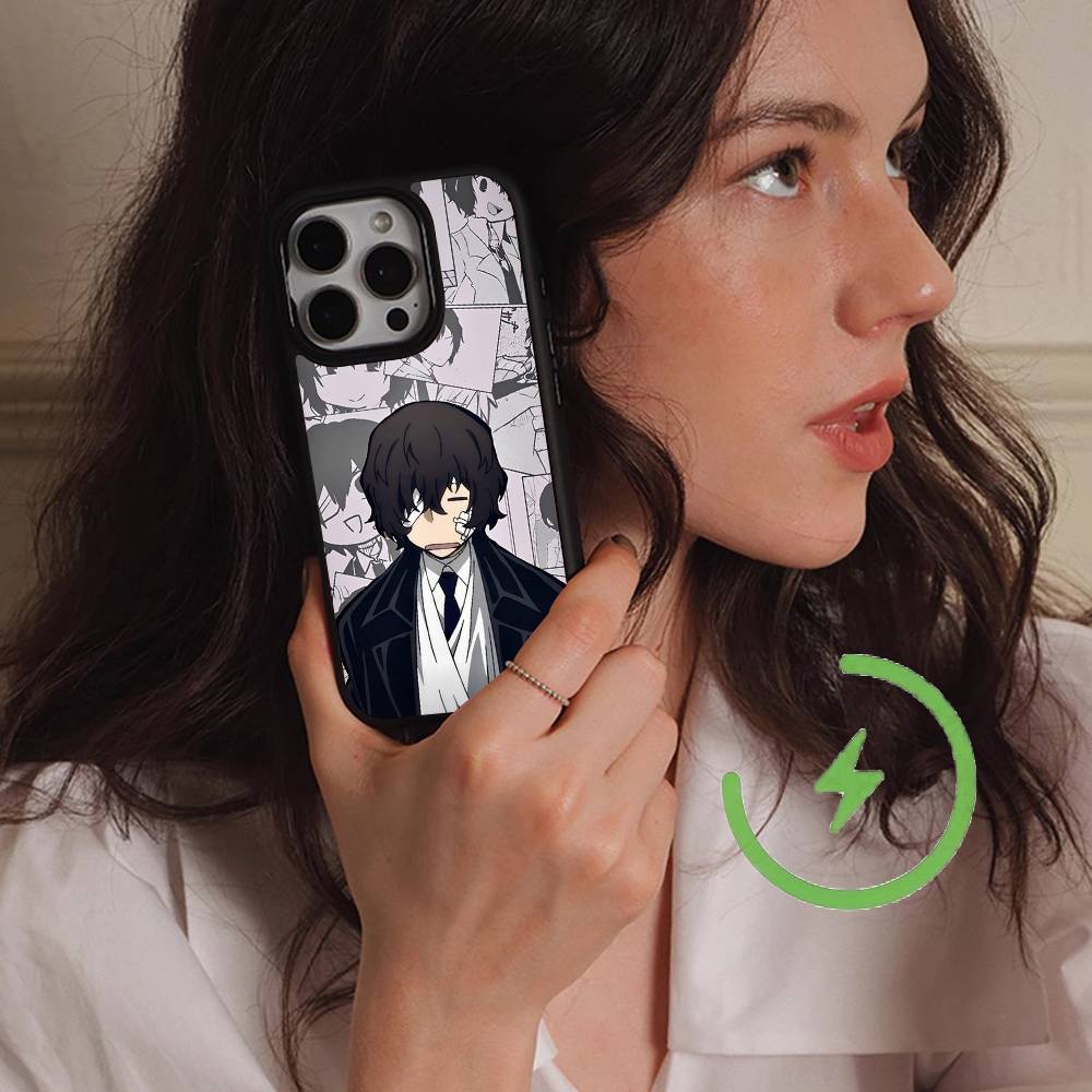 Anime O-Oshi No K-Ko Magnetic Wireless Charge Phone Case For IPhone 14 13 12 11 15 16 17 Pro Max Magnetic Cover