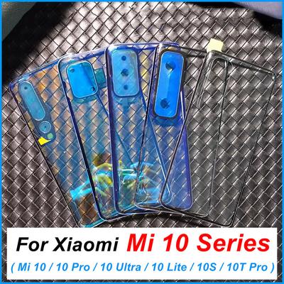 Transparant helder voor Xiaomi Mi 10 Pro Lite Ultra 10S 10T Pro Batterij achterkant glazen paneel achterkant