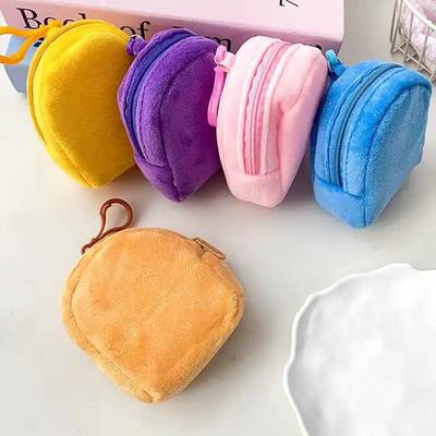 Candy Colour Coin Purses Cute Women Girl Fur Mini Coin Money Holder Case Backpack Style Key Eearphone Card Storage Wallet