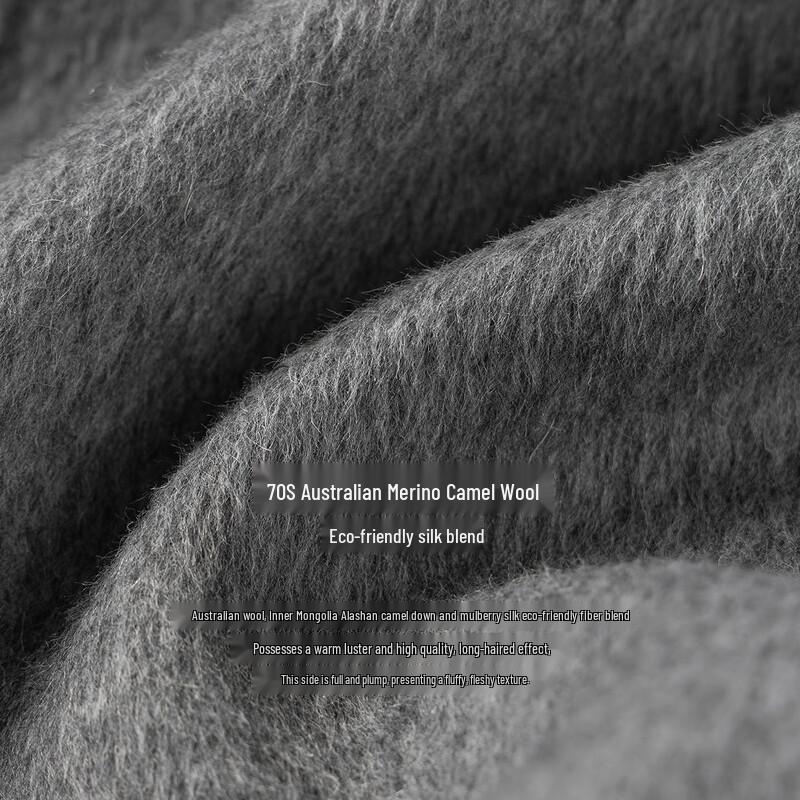 Women's Elegant Wool Blend Mid-Length Coat