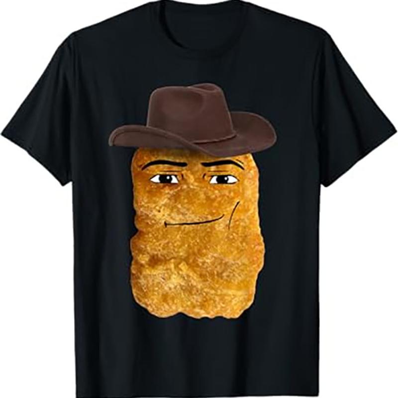 

Cowboy Chicken Nugget Meme T Shirt Black S разноцветный