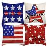 New Independence Day Cushion Pillow Cover Nordic Linen Pillow Cover