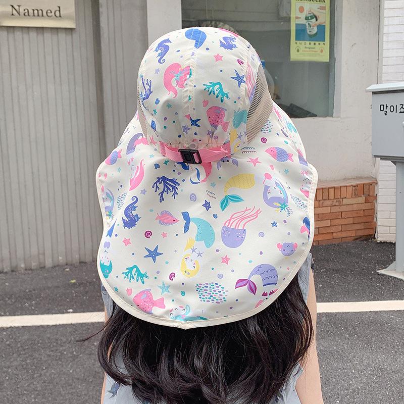 Cappello da Sole a Tesa Larga per Bambini - Protezione UV per Ragazzi e Ragazze (Primavera estate)