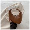 Mini Pu Leather Hobo Top Handle Bag With Zipper Closure Multiple Color Choices For Daily Use Shopping Weekend Trips