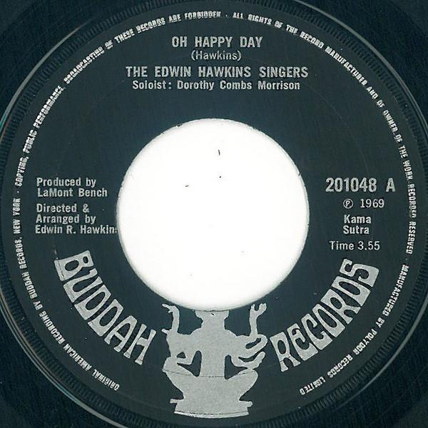

7-дюймовая пластинка EDWIN HAWKINS SINGERS Oh Happy Day 201048 Buddah Records 1969 UK SoulFunk Б/у