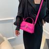 Textured Hand-carried Armpit Small Square Bag 2025 New Summer Trendy Casual Retro Single Shoulder Solid Color Messenger Women's Bag