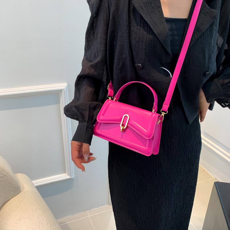 Textured Hand-carried Armpit Small Square Bag 2025 New Summer Trendy Casual Retro Single Shoulder Solid Color Messenger Women's Bag