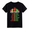 Unisex Bedrucktes T-Shirt Juneteenth Streetwear Schwarze Führungspersönlichkeiten Inspirierendes Tee