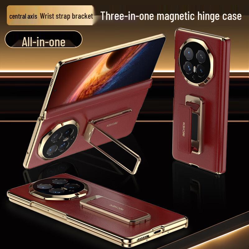

Honor Magic V6 Tech Leather Case with Wristband Stand Honor Magic V6