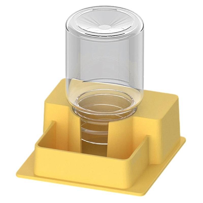 

Домик для мелких животных Автоматическая поилка для рептилий Миска для питья для ящериц гекконов Простое обслуживание Поилка жёлтый