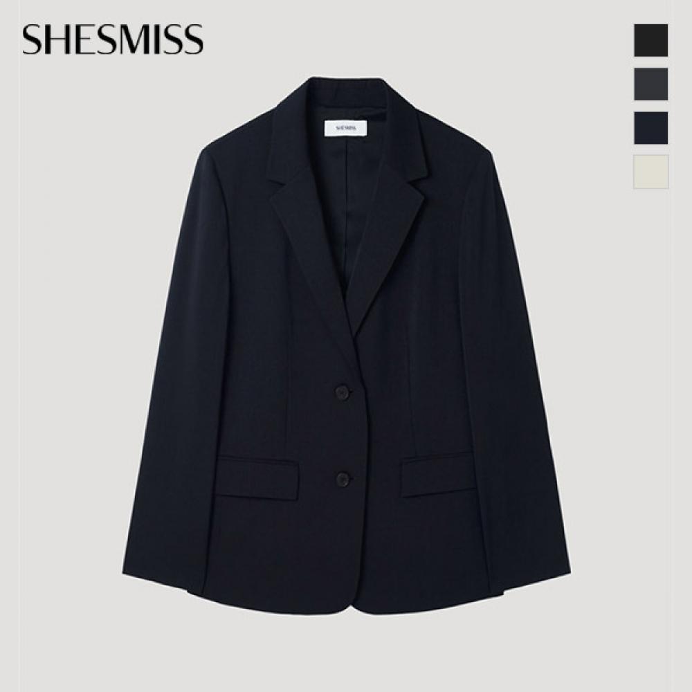 [She S miSS] Notched Two Button Setup Jacket SwSjkp22080