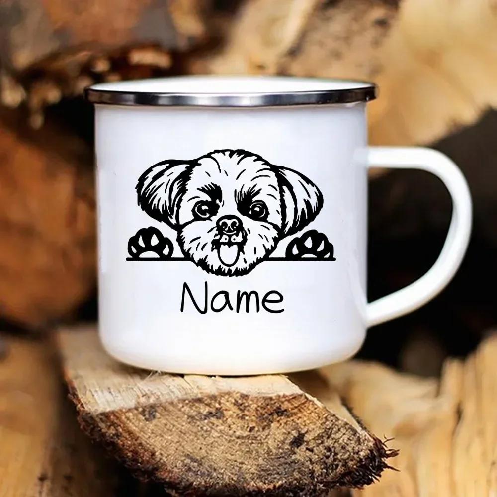 Personalized Pets Enamel Mug Custom Cup Funny Cups of Coffee Cup for Tea Beer Mugs Drinkware Rare Travel Cute Original Unusual