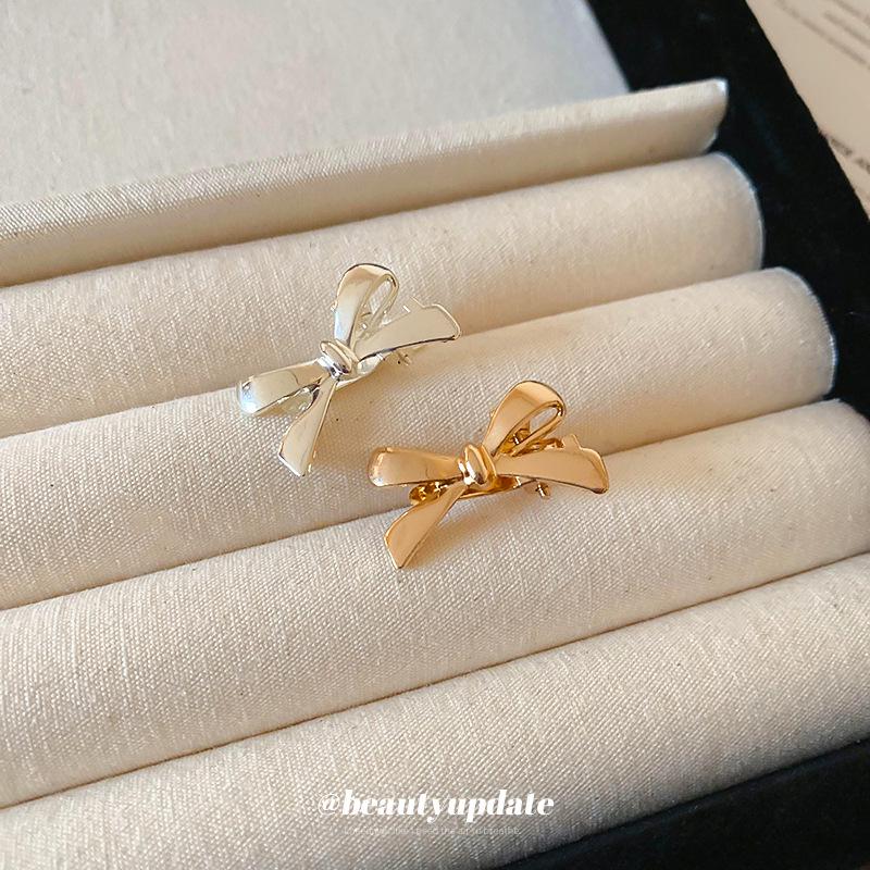 Versatile Mini Bow Hair Clip - Stylish Small Duckbill Hairpin Accessory