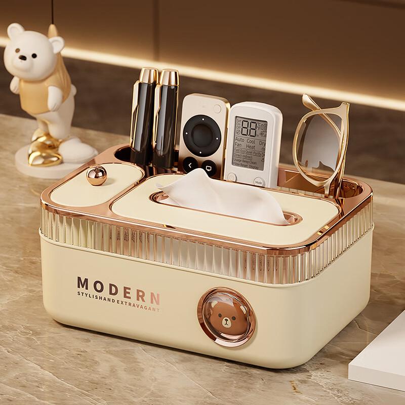 Minimalist Multi-functional Tissue Box Organizer