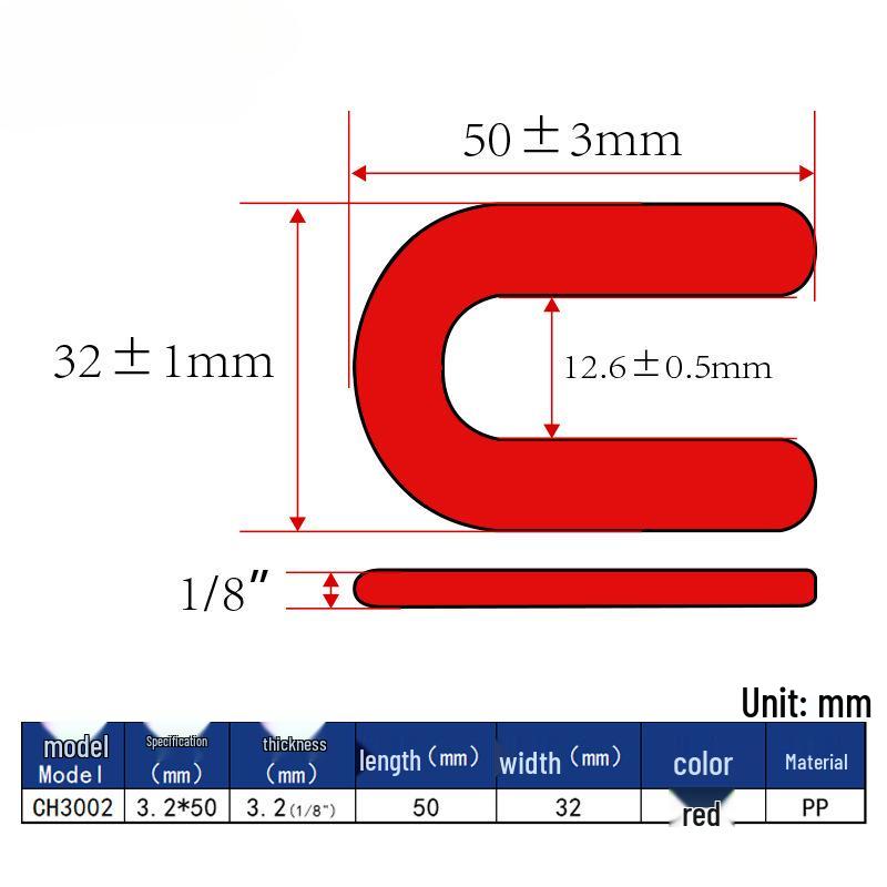 U-Shaped Plastic Flat Washer for Door and Window Installation - Horseshoe Home Decoration Tool, Australia