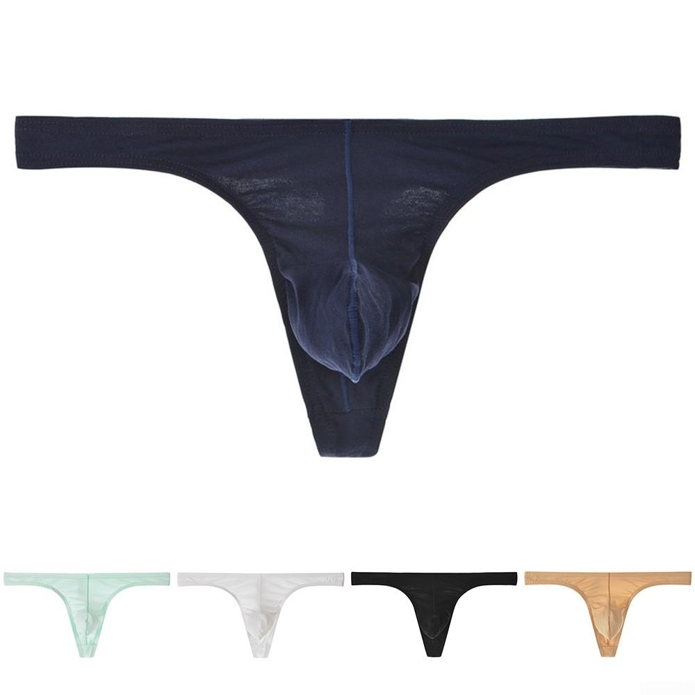 Soft Cotton Blend Men's G String Briefs Thong Panties Bikini Underwear
