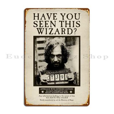 Haben Sie diesen Zauberer gesehen? Metallschild Wandbild Kino Bar Design Zuhause Blechschild Poster