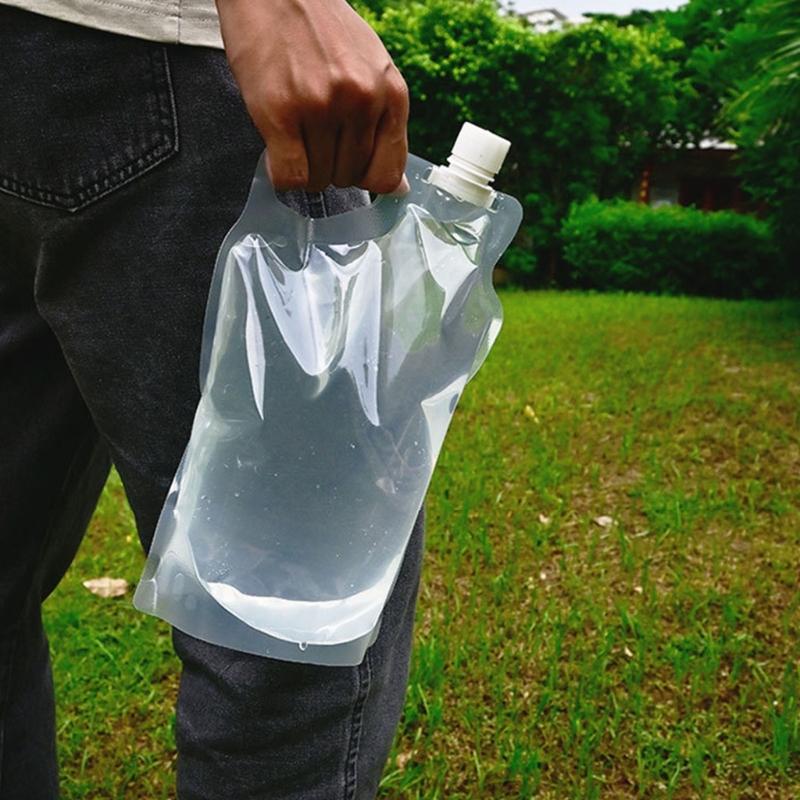 Convenient Portables Water Holder Outdoor Hiking Folding Water Bucket Bag for Camping Family Trip