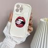 LZ20 Lips kiss design Clear Soft Wave Phone Cases for iPhone 15 13 Pro Max 12 mini 14 8 Plus XS Max XR 6 Protection Back Cover