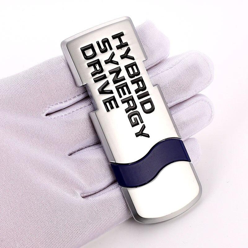 

Автомобильная наклейка-эмблема, авто значок, наклейка для Hybrid Synergy Drive, буква Prius Camry Rav4 Crown Auris, аксессуары для стайлинга автомобилей серебряный