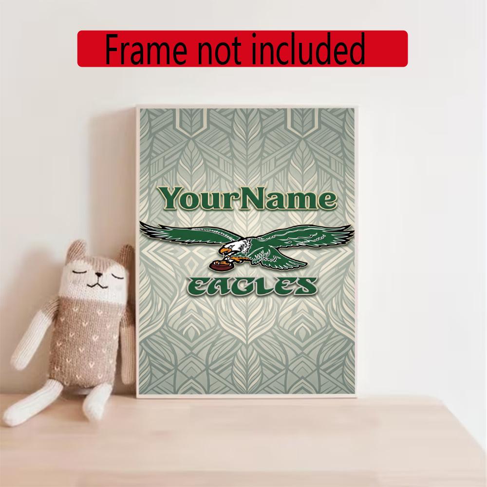 Philadelphia Eagles Personalized Name Diamond Paintings Mosaic Wall Round Diamond Art Painting Kits Embroidery Crystal Accessories Frameless
