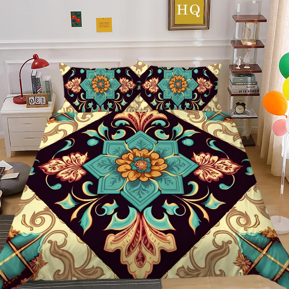 Decorazione Camera da Letto Lusso Stampa Paisley 3D Biancheria da Letto per Bambini Copripiumino Singolo/Matrimoniale