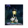 Solar Powered Outdoor Goose Statue Garden Decor Resin Animal Sculpture Lawn Yard Patio