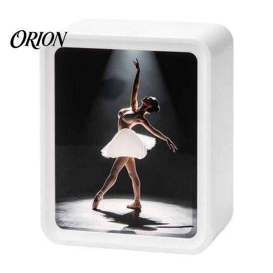 Ballerina Art Paper Dispenser Light-Up Rectangular Tissue Box, Cartoon Design LED Night Light, Decorative Desk Organizer Towel Holder for Bedroom And