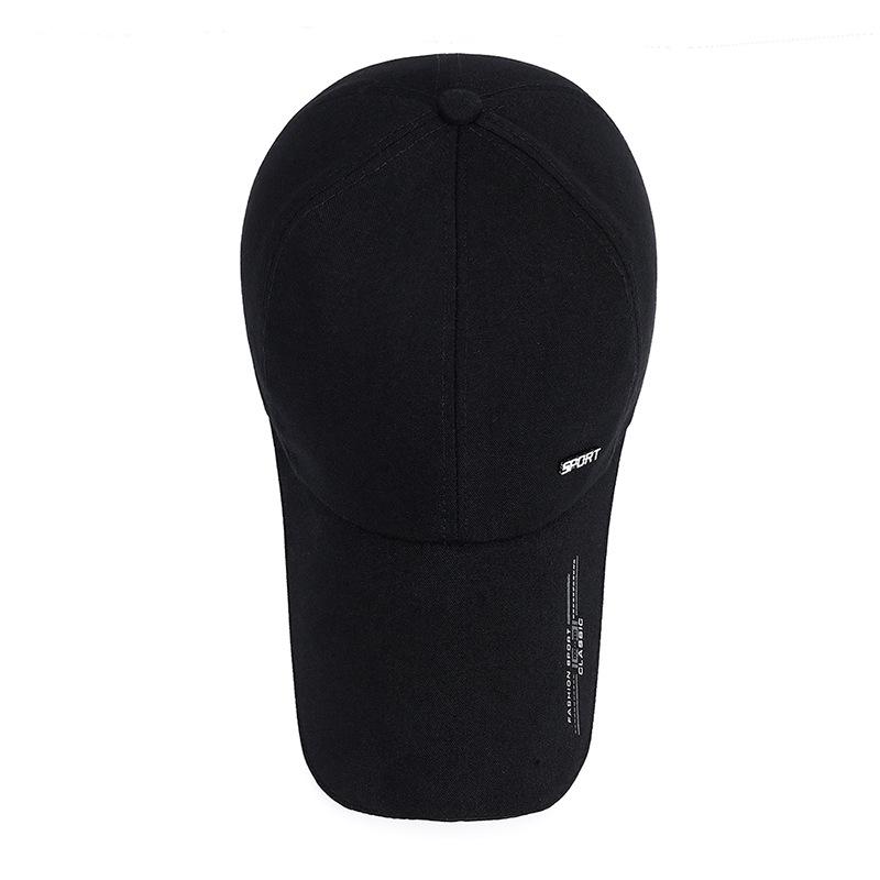 Spring and summer new extended brim baseball cap men's outdoor fishing big brim sun hat women's cotton canvas hat