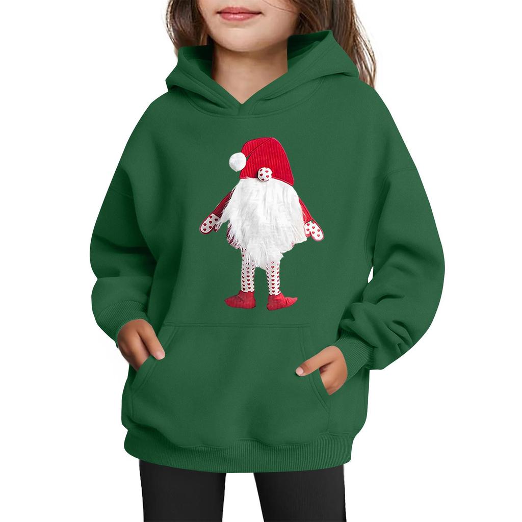 Sweatshirts For Teen Girls Hoodies Long Sleeve Drawstring Pullover Cute Printed Oversized Hoodie Christmas