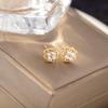 Hollow Four-Leaf Clover Women's High-End Flower Stud Earrings - Unique Accessories