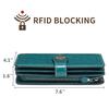 SENDEFN Women's Long Wallet with Large Capacity, Coin Purse, Comfortable to the Touch, RFID & Magnetic Skimming Protection, Genuine Leather, Stylish,