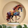 Colored Horse Statue Light Catcher. Hollow-out design for bedroom, living room, study & porch.