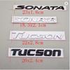Rlapg3 ABS SONATA TUCSON Styling Car Logo Letter Decal Tail Rear Trunk Emblem Badge Sticker For Hyundai Auto Decoration Accessories