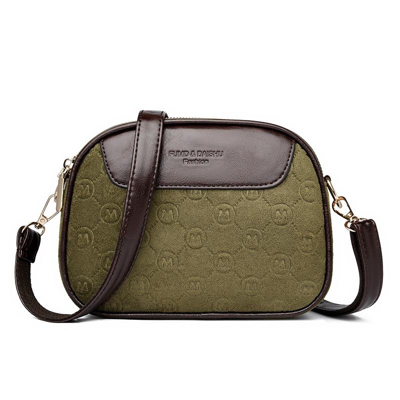 Ladies Multi-layer Fashion Crossbody Bag, Single Shoulder Small Round Bag, Casual Style