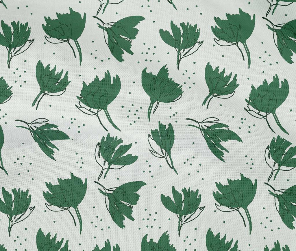 oneOone Cotton Flex Green Fabric Florals Dress Material Fabric Print Fabric By The Yard 40 Inch