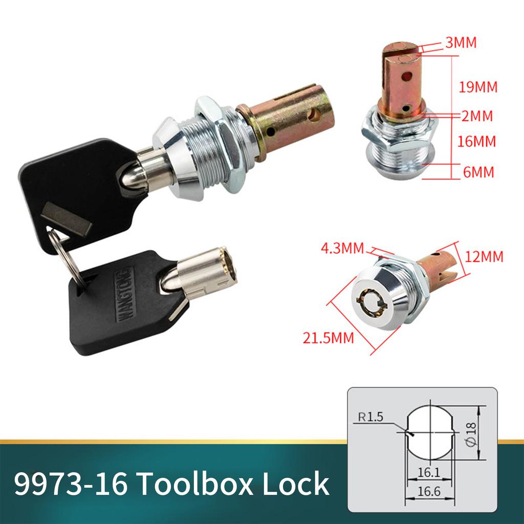 Craftsman Tool Box Lock Replacement Tubular Lock with Key Cabinet Insert Linkage Toolbox Lock Easy To Installation